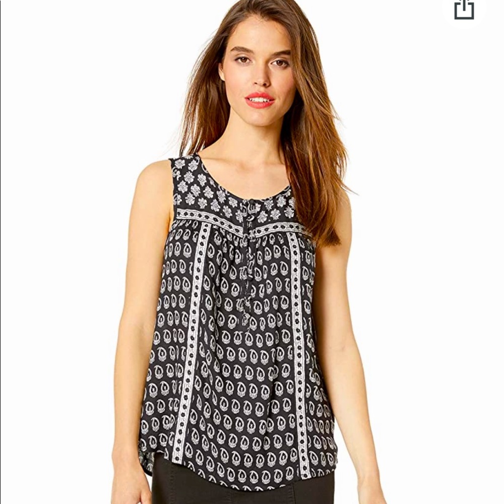 EUC 🍀 LUCKY BRAND Lana Printed Top